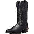 Women's blue embroidered ankle boots with side zipper and low heel