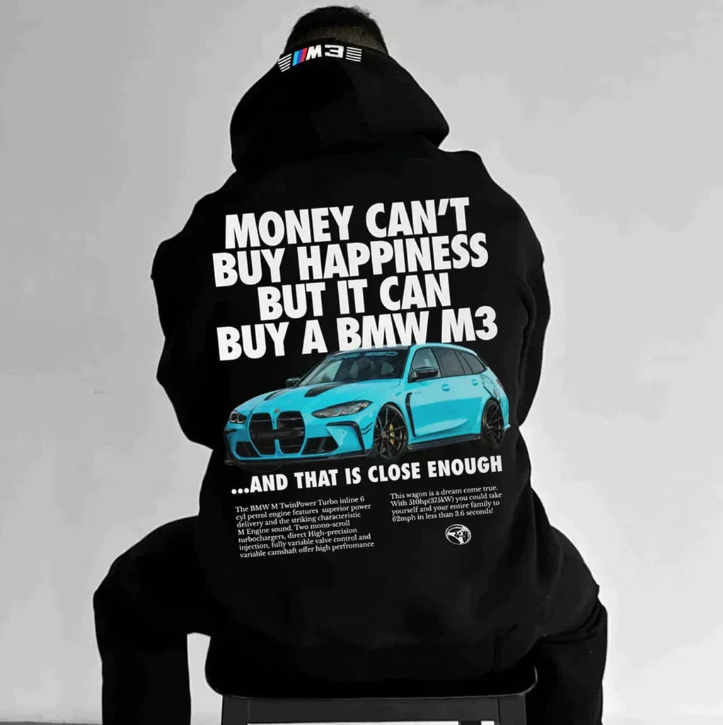 Unisex Porsche 911 graphic print hooded sweatshirt