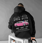 Unisex Porsche 911 graphic print hooded sweatshirt