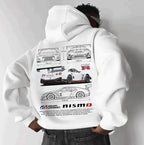 Unisex Porsche 911 graphic print hooded sweatshirt