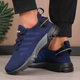 Knit lace-up sneakers with pull tabs, contrasting side trim and textured sport soles