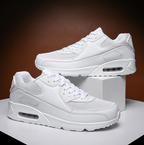 Air cushion lace-up sneakers with chunky layered sole
