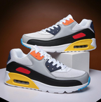 Air cushion lace-up sneakers with chunky layered sole
