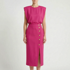 Sculptara - Tailored Sleeveless Midi Dress
