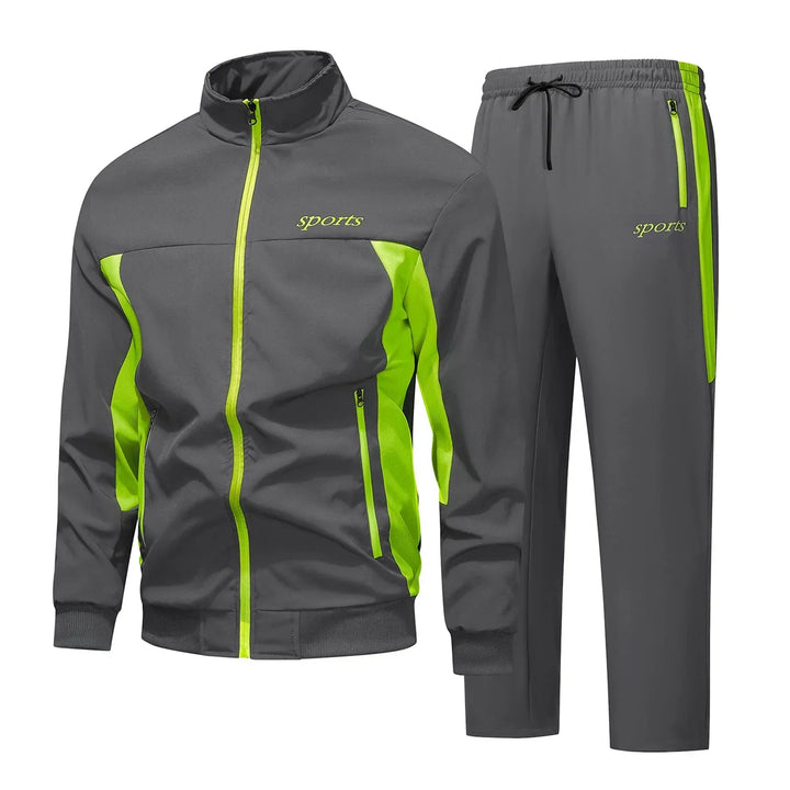 Men's Two-Piece Zip Tracksuit Set