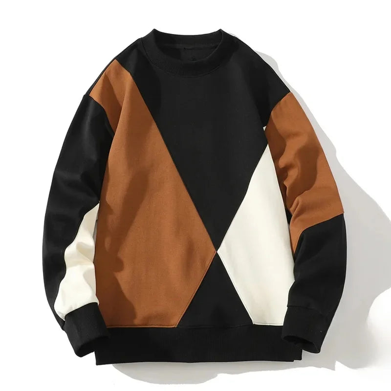 Colorblock casual sweatshirt