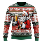Camel printed festive crewneck sweatshirt with long sleeves