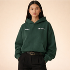 Women's long-sleeve hooded hoodie with kangaroo pocket