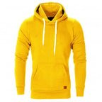 Men's pullover hoodie with drawstring hood and kangaroo pocket