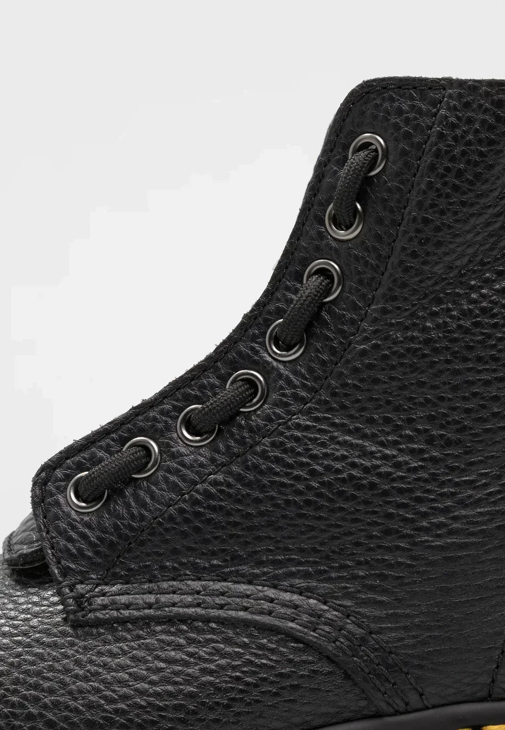 Black women's platform ankle boots with laces, side zip and chunky ridged sole