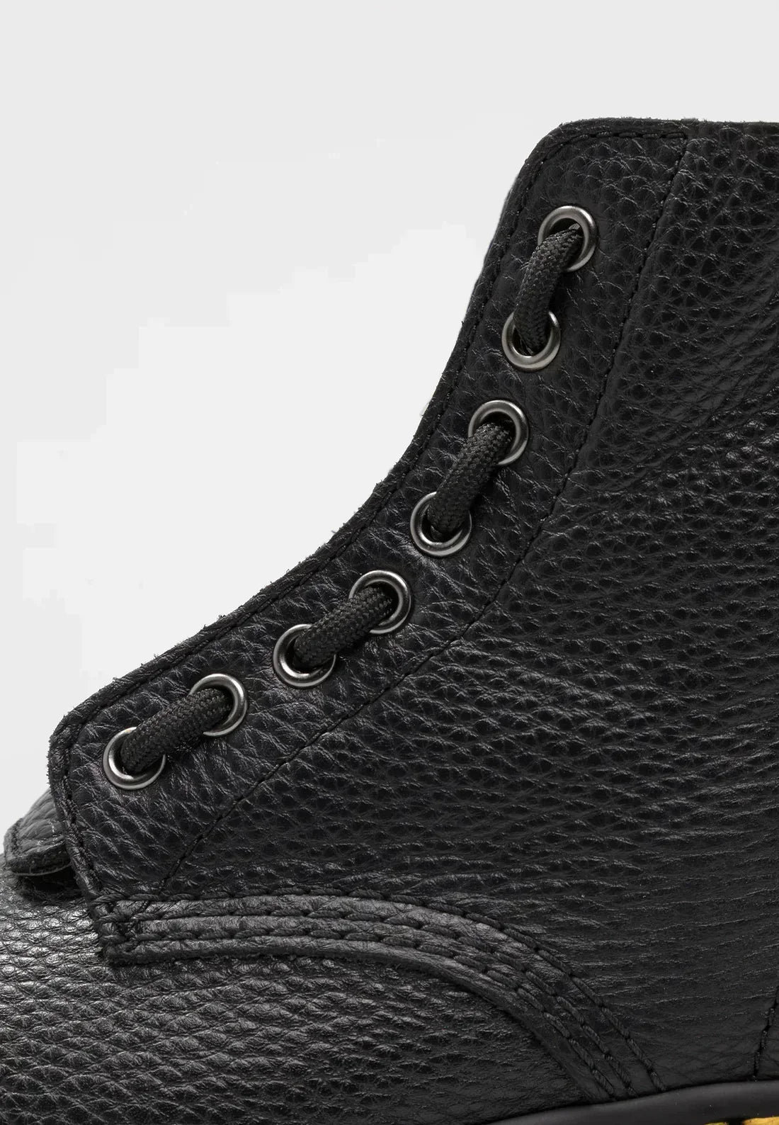 Black women's platform ankle boots with laces, side zip and chunky ridged sole
