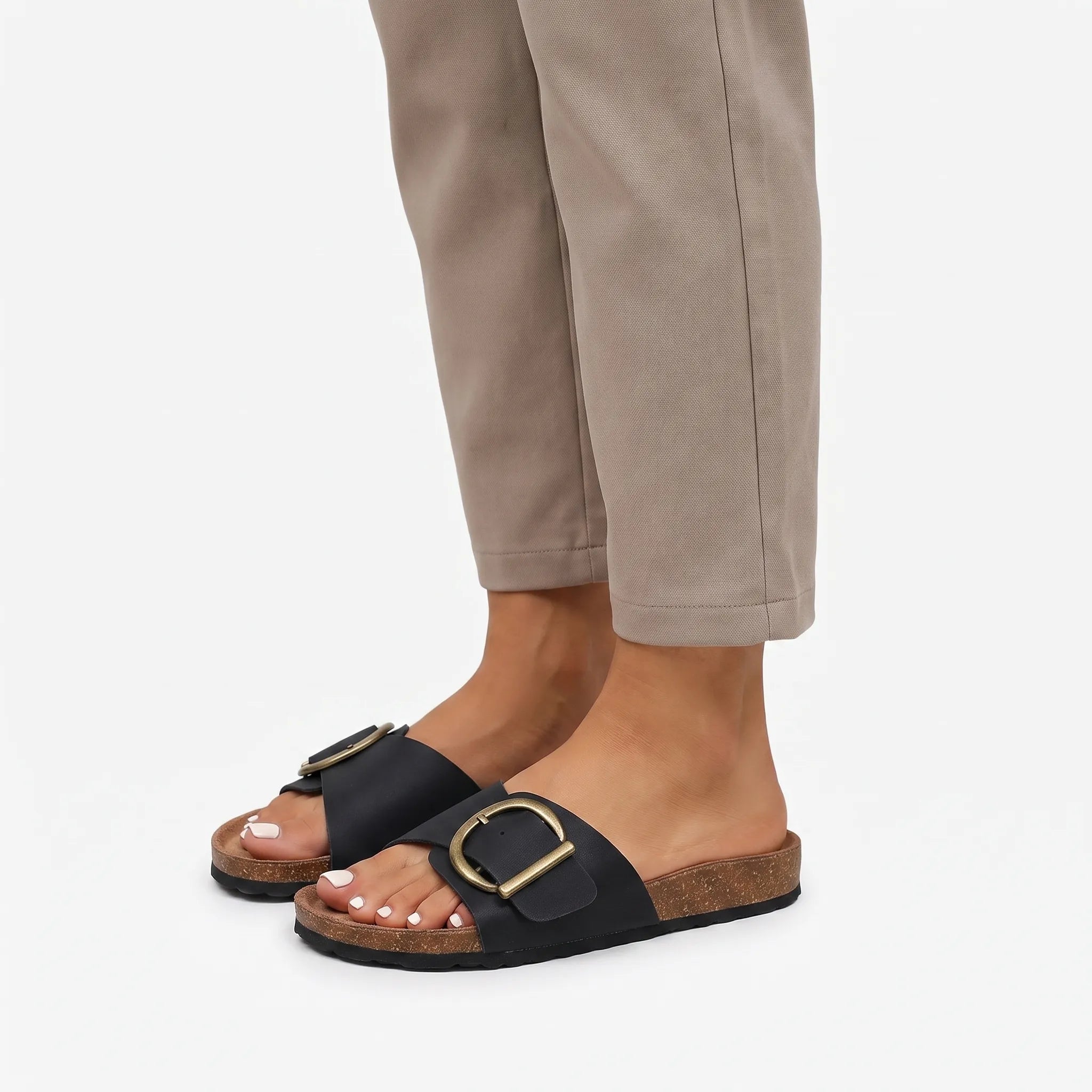 SlideEase  - Casual Wide Strap Women's Sandals Summer Holidays