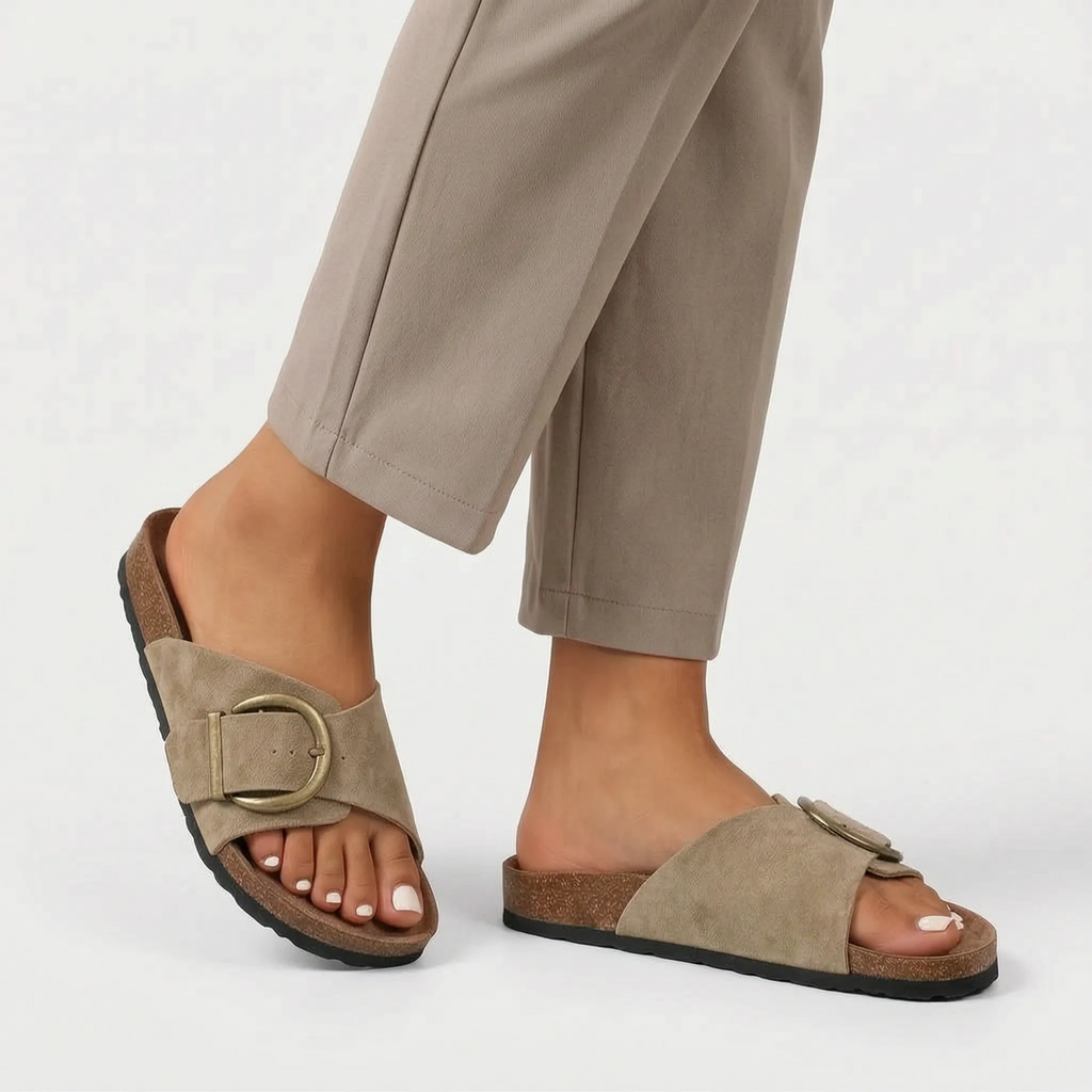 SlideEase  - Casual Wide Strap Women's Sandals Summer Holidays