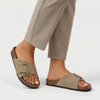 SlideEase  - Casual Wide Strap Women's Sandals Summer Holidays