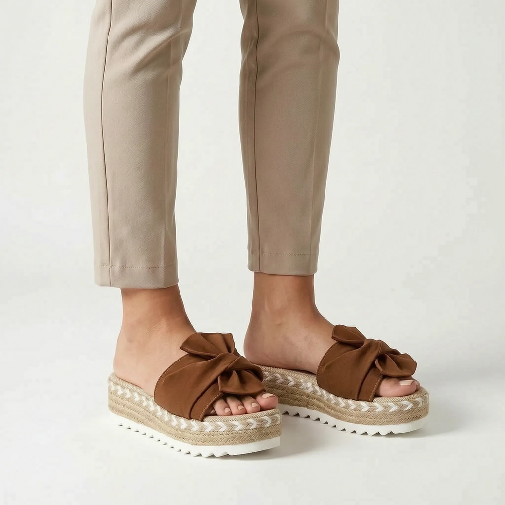 Solara - Platform Slip-On Sandals