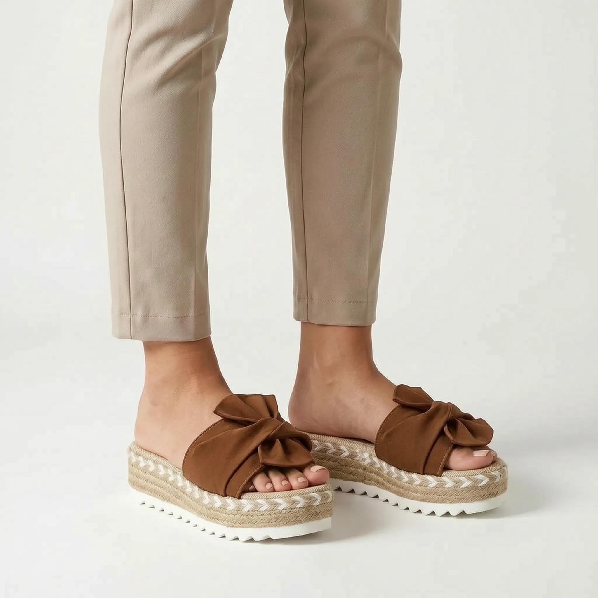 Solara - Platform Slip-On Sandals