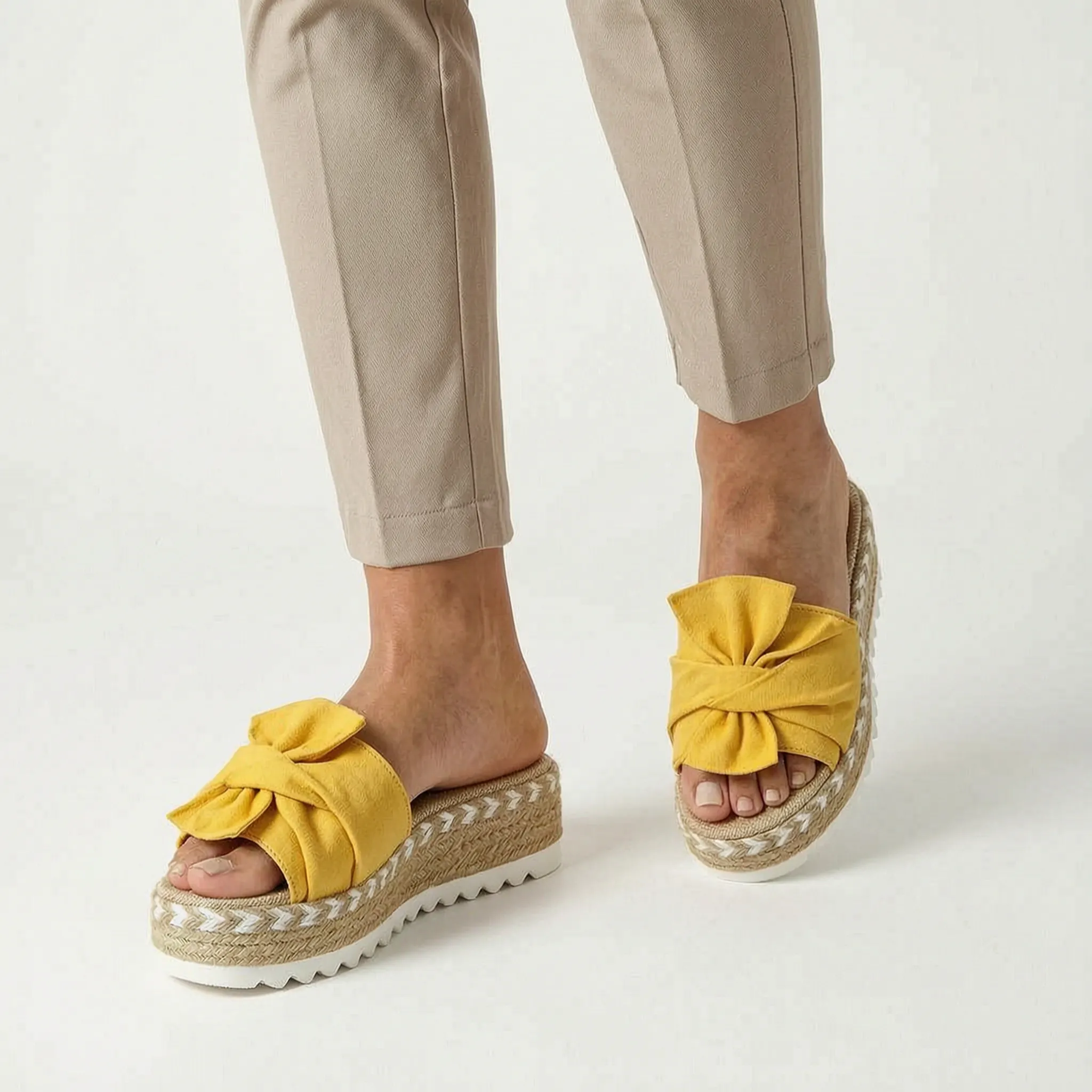 Solara - Platform Slip-On Sandals