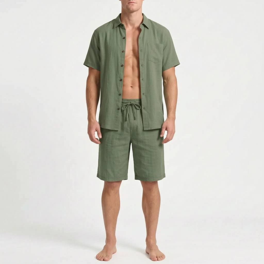 Solarix  - Casual Short-Sleeve Summer Co-Ord Set Beach Holidays