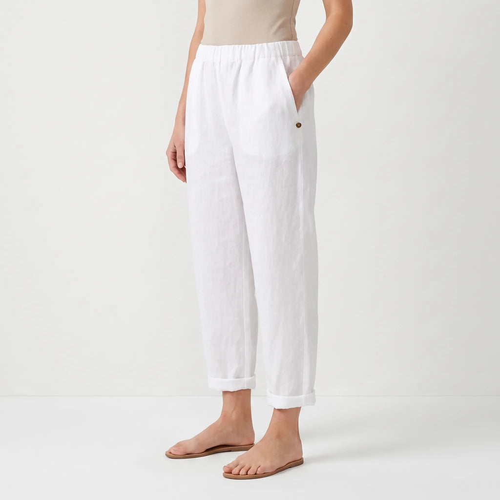 Solenta  - Relaxed Fit Cropped Summer Trousers Casual Daytime Outings