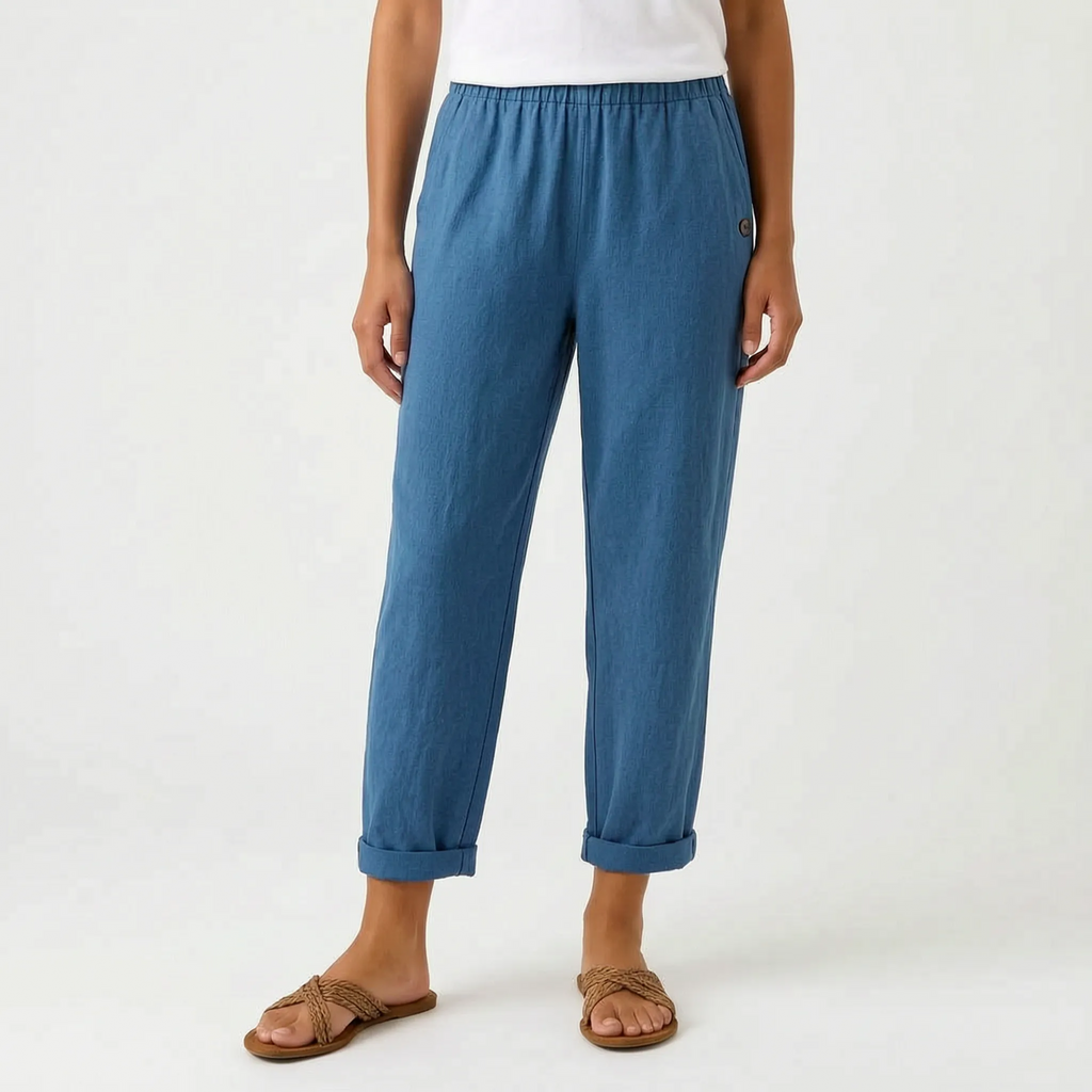 Solenta  - Relaxed Fit Cropped Summer Trousers Casual Daytime Outings