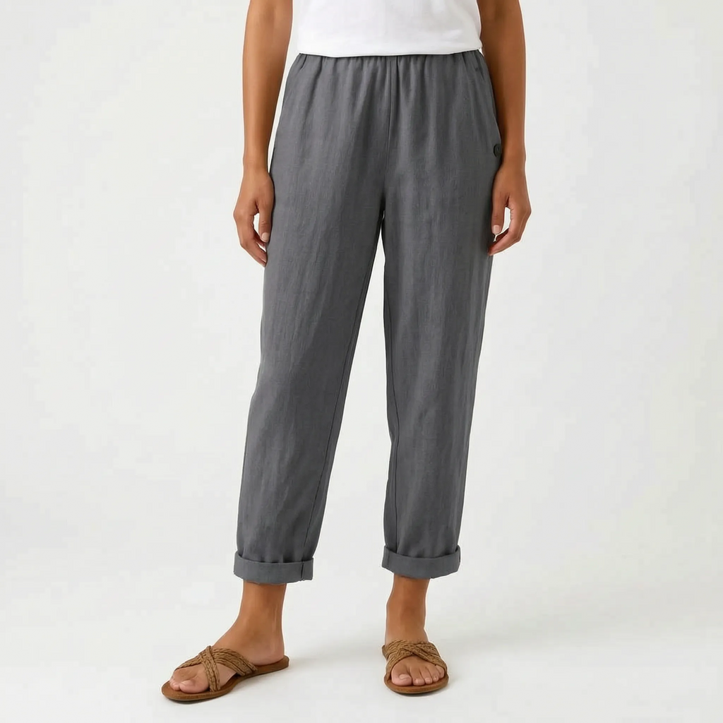 Solenta  - Relaxed Fit Cropped Summer Trousers Casual Daytime Outings