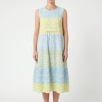 Solmara - Relaxed Sleeveless Colour-Block Summer Dress