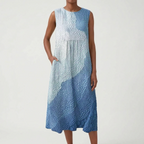 Solmara - Relaxed Sleeveless Colour-Block Summer Dress