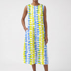 Solmara - Relaxed Sleeveless Colour-Block Summer Dress