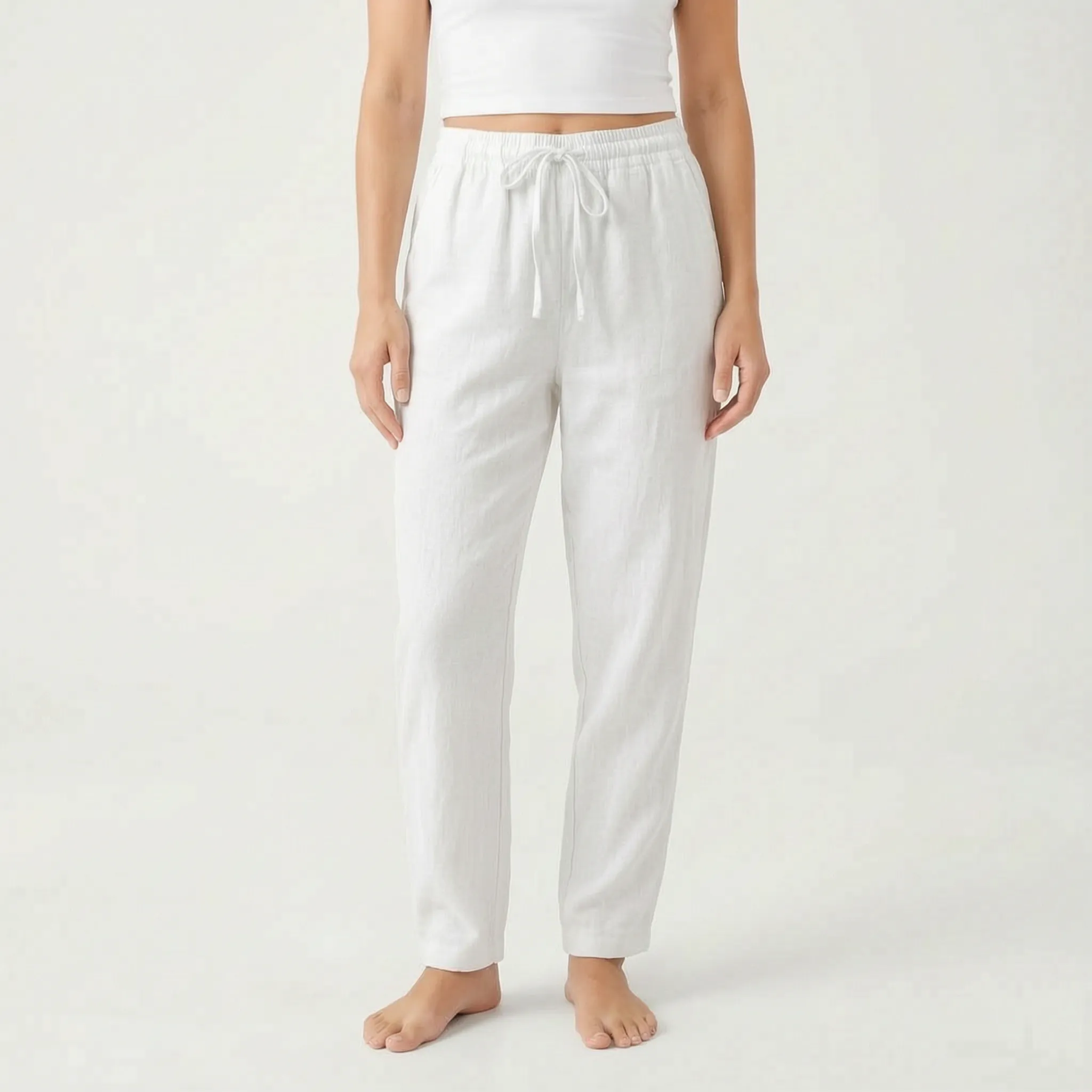 Solmari  - Relaxed Fit Breathable Summer Trousers Casual Daily Wear