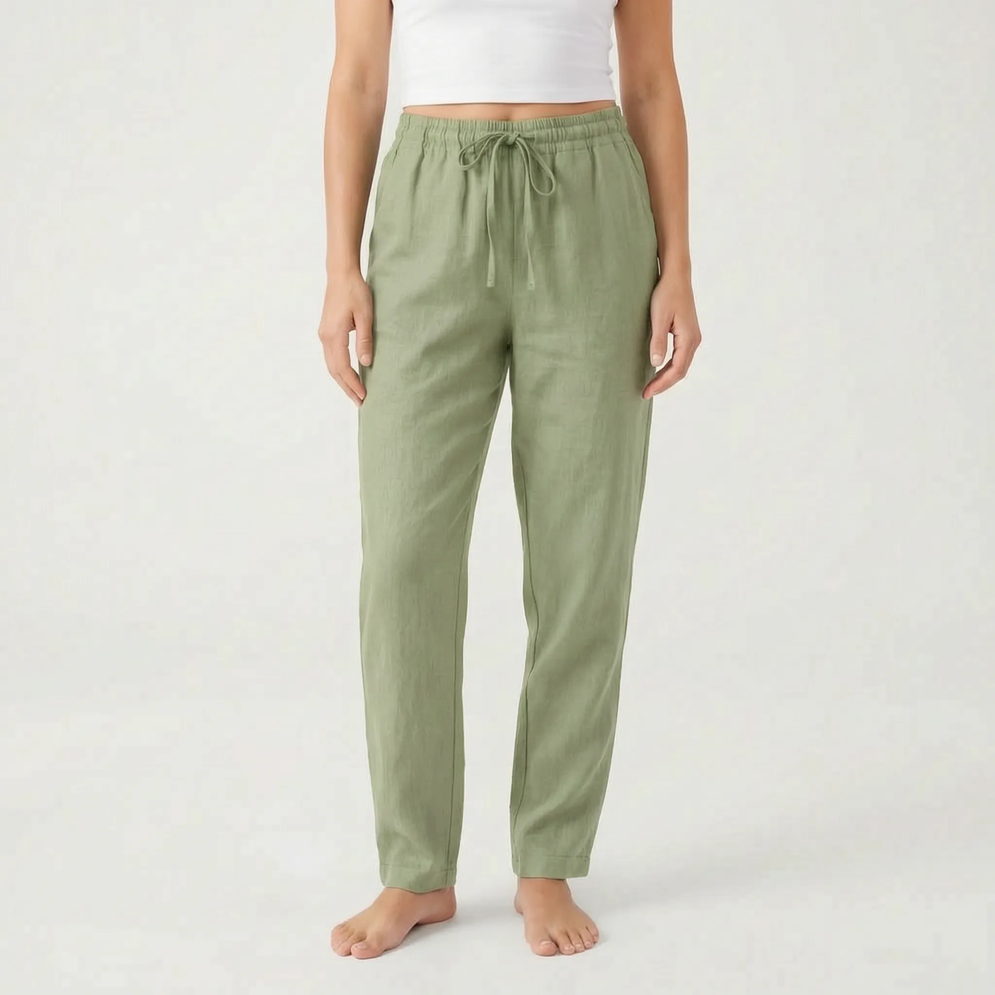 Solmari  - Relaxed Fit Breathable Summer Trousers Casual Daily Wear