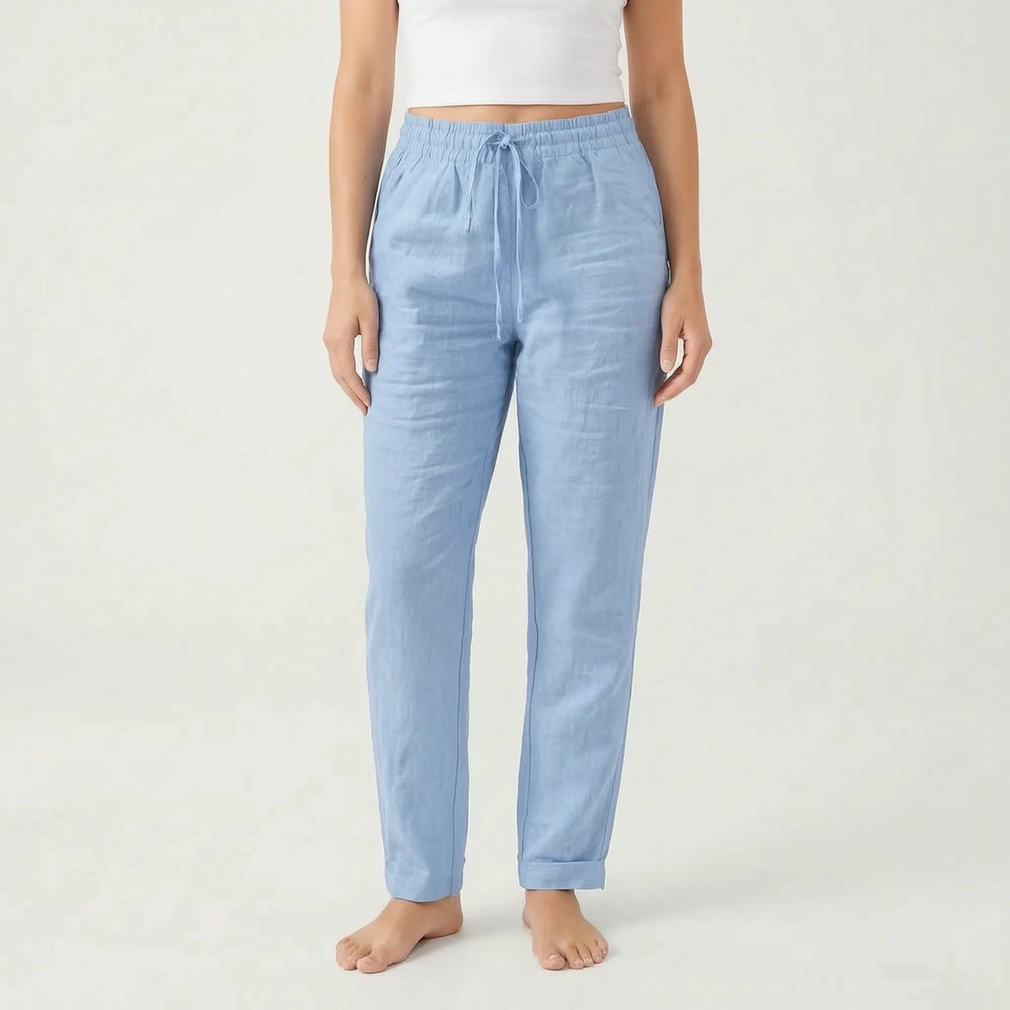 Solmari  - Relaxed Fit Breathable Summer Trousers Casual Daily Wear