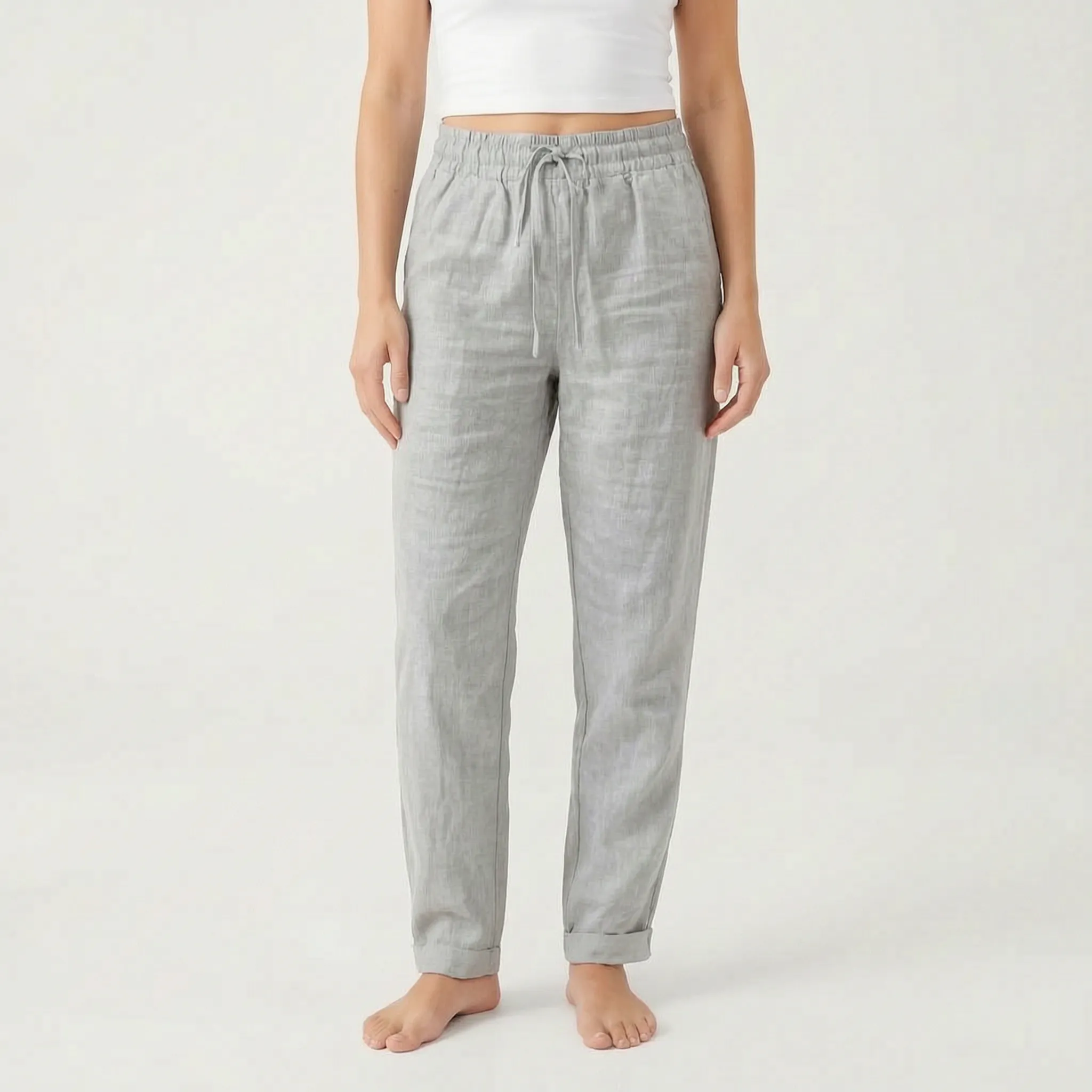 Solmari  - Relaxed Fit Breathable Summer Trousers Casual Daily Wear