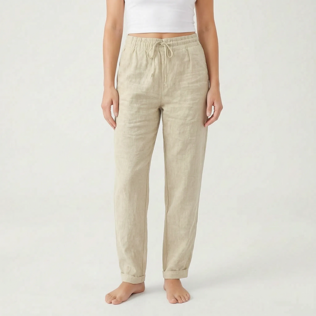 Solmari  - Relaxed Fit Breathable Summer Trousers Casual Daily Wear