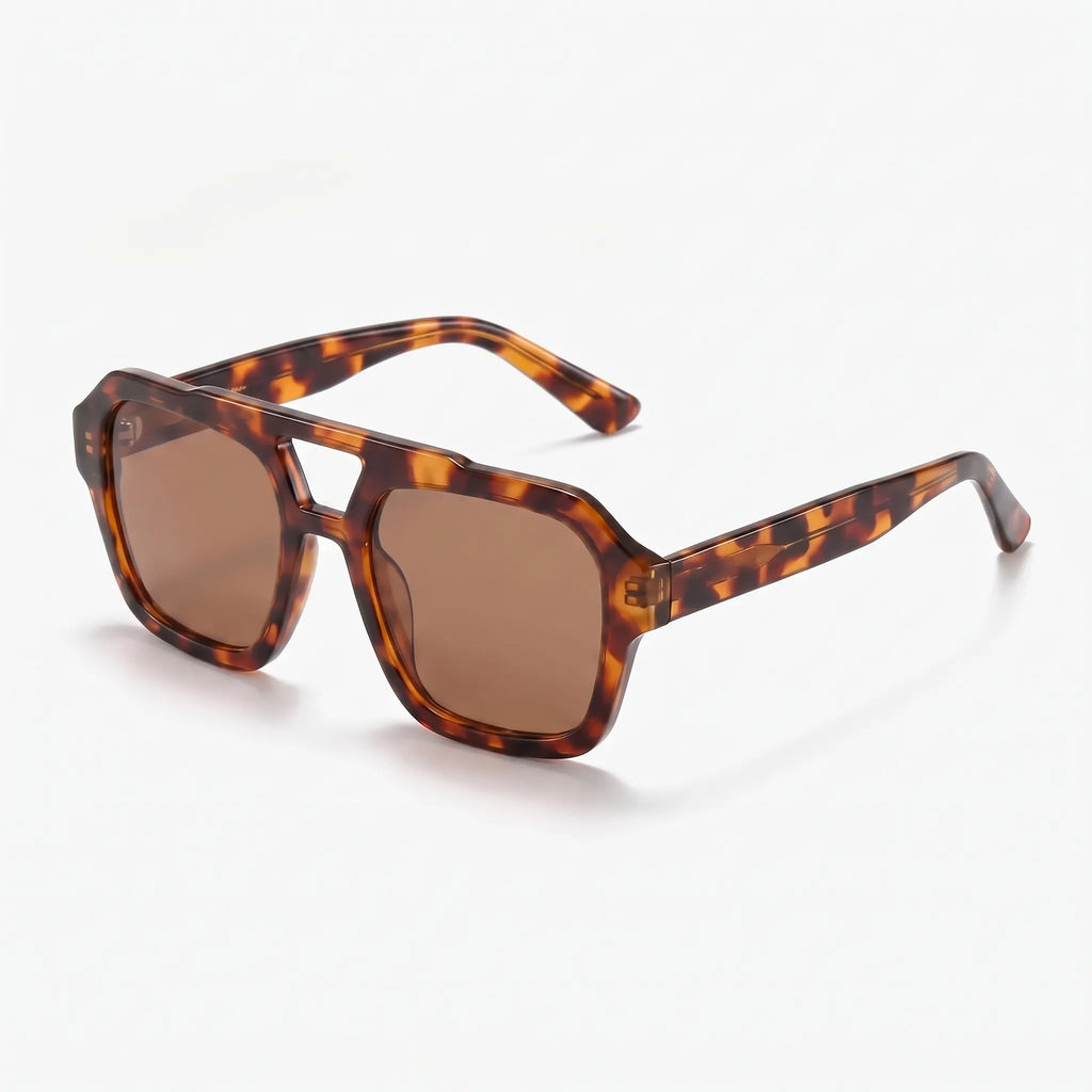 Solvara  - Oversized Geometric Retro Women Sunglasses Outdoor Brunch Gatherings