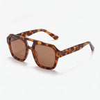 Solvara  - Oversized Geometric Retro Women Sunglasses Outdoor Brunch Gatherings
