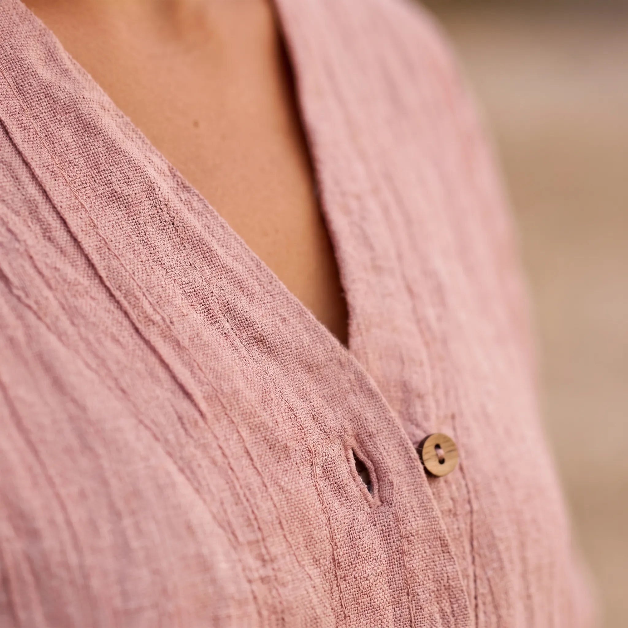 Someri  - Relaxed Textured Midi Dress Beachside Walks