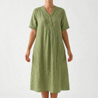 Someri  - Relaxed Textured Midi Dress Beachside Walks