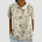 Sommara - Ladies White Floral Summer Blouse