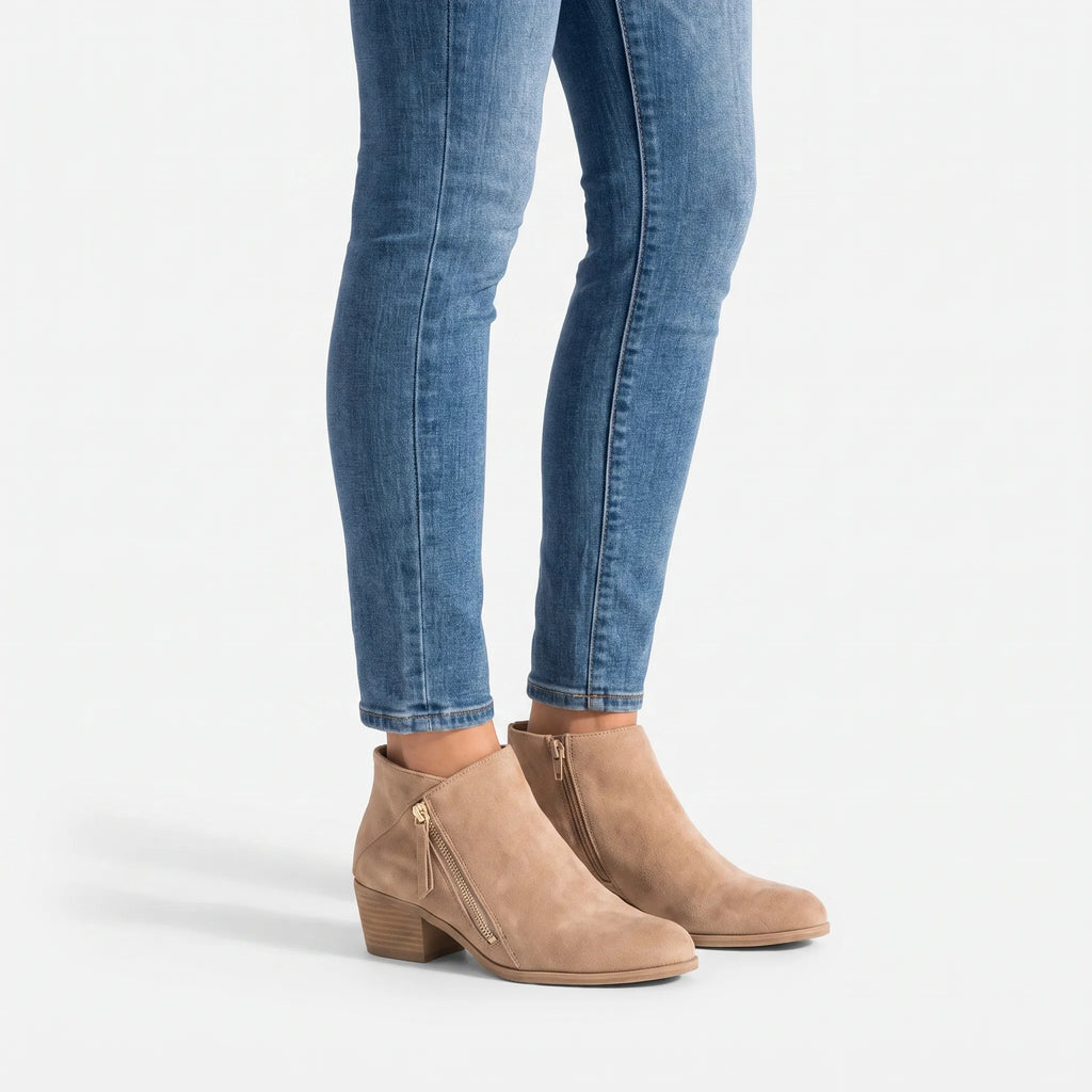 Stridora  - Supportive Zip-Up Ankle Boots Daily Commutes