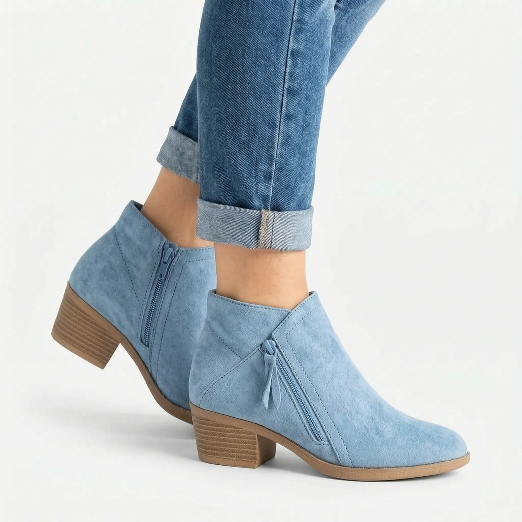 Stridora  - Supportive Zip-Up Ankle Boots Daily Commutes