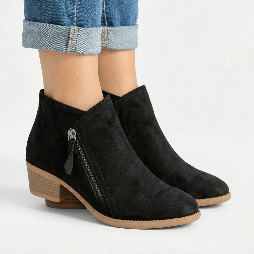 Stridora  - Supportive Zip-Up Ankle Boots Daily Commutes