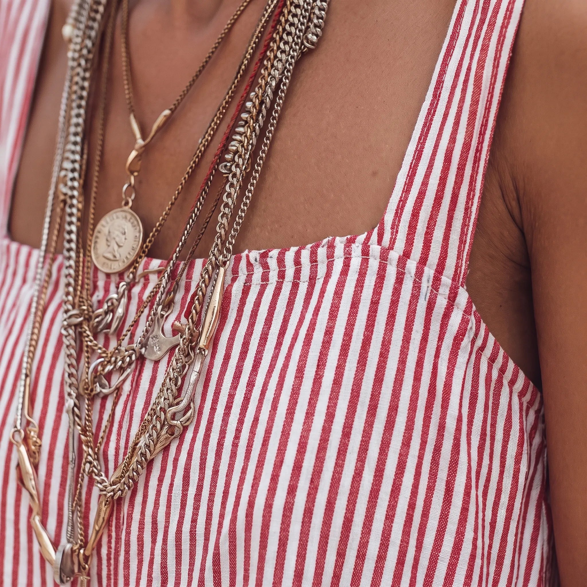 StripeSuit  - Relaxed Striped Summer Jumpsuit Summer Vacations