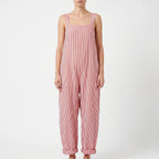 StripeSuit  - Relaxed Striped Summer Jumpsuit Summer Vacations