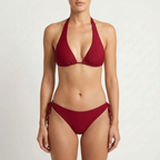 SwimLace  - Classic Triangle Halter Neck Bikini Lounging Poolside