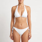 SwimLace  - Classic Triangle Halter Neck Bikini Lounging Poolside