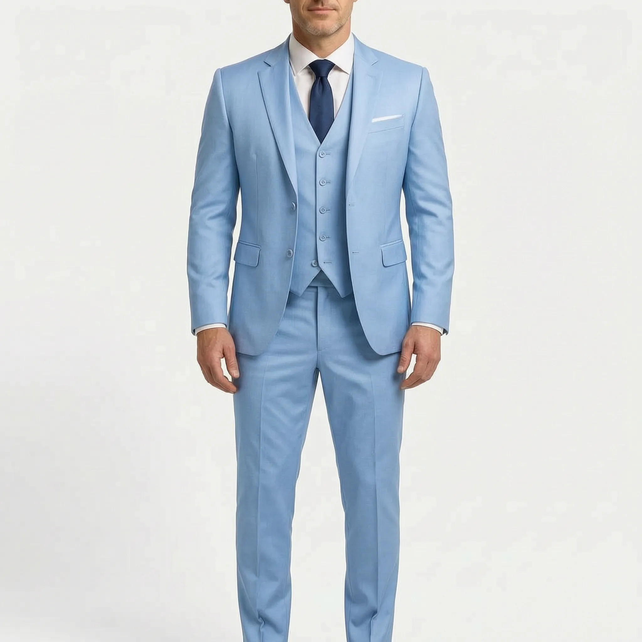 Tailorise  - Men's Navy Three Piece Suit Formal Events