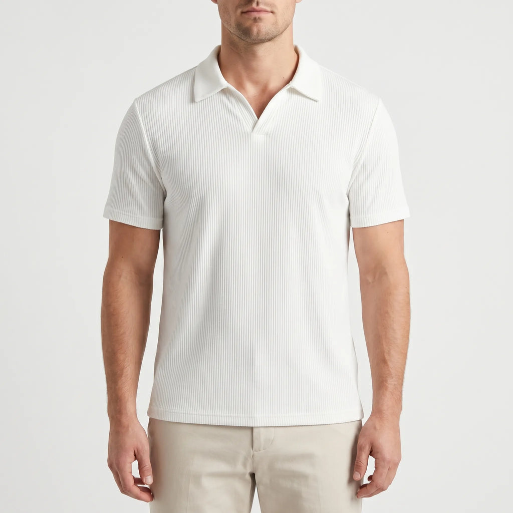 Texari  - Textured Polo Shirt Smart-Casual Dressing