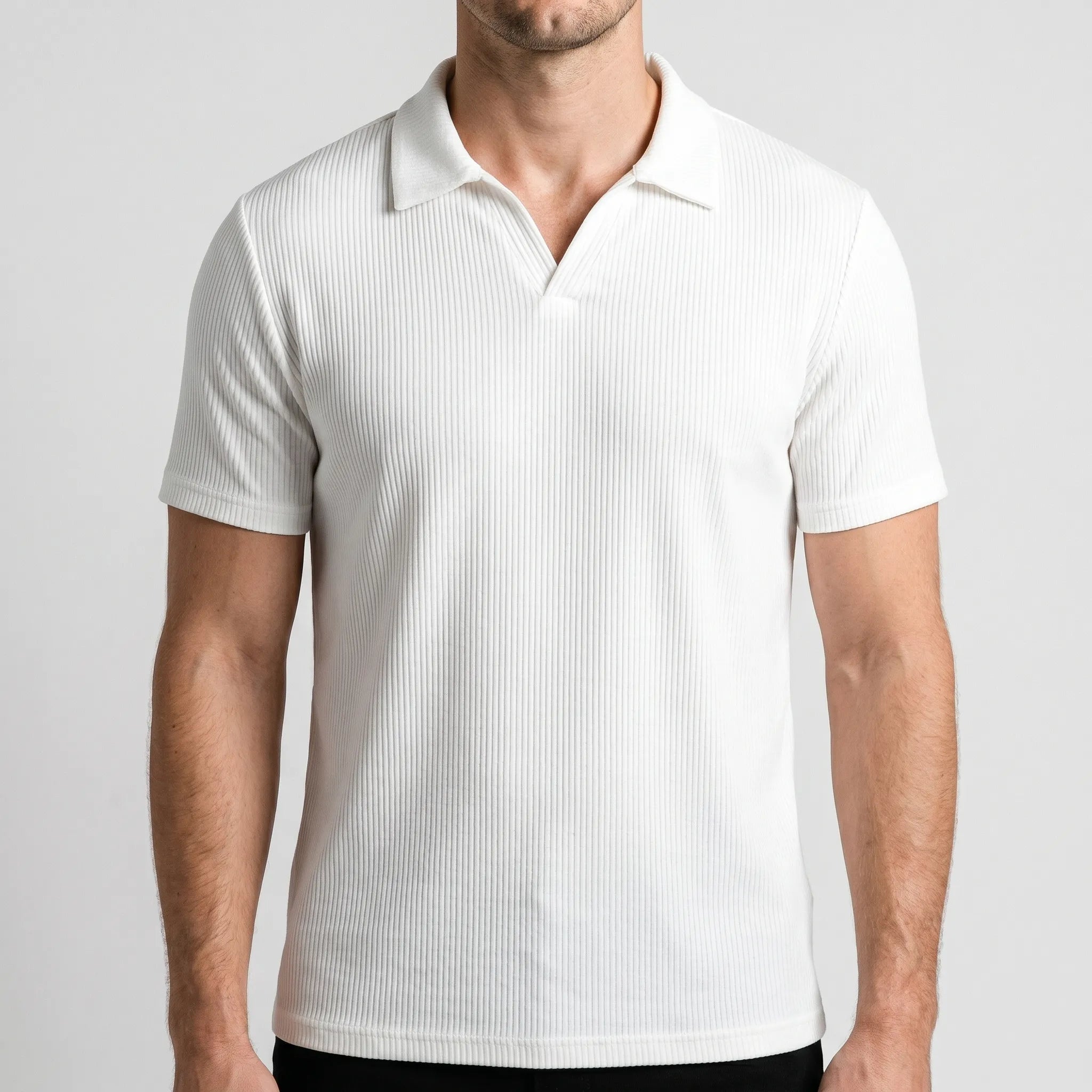 Texari  - Textured Polo Shirt Smart-Casual Dressing
