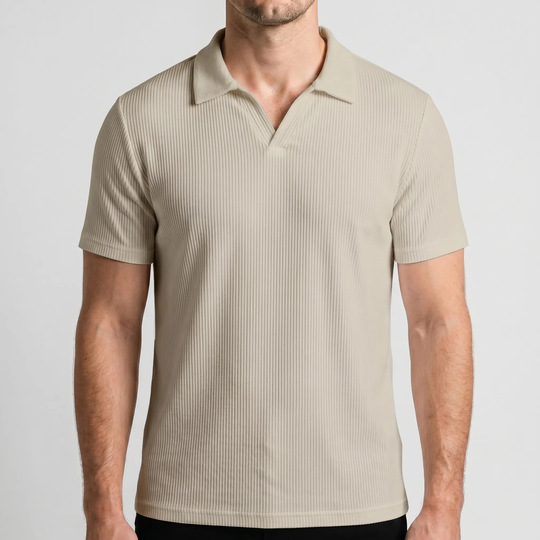 Texari  - Textured Polo Shirt Smart-Casual Dressing