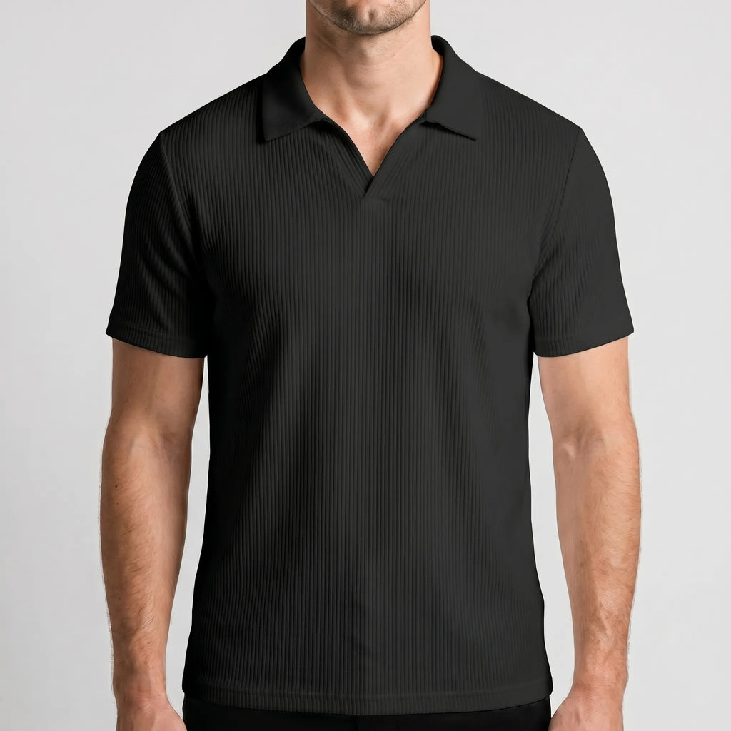 Texari  - Textured Polo Shirt Smart-Casual Dressing